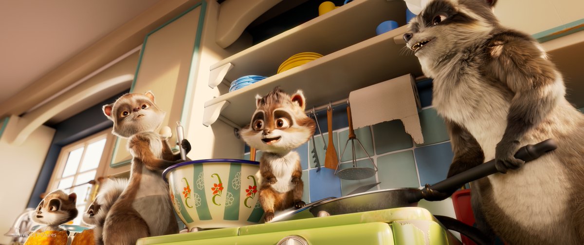 nWaveStudios's tweet photo. In case you hadn't noticed, we have a soft spot for cute #raccoons. 🦝 Do you think these two families are linked ? 🤔#nwave #theinseparables #bigfootfamily #bigfootjunior #animation https://t.co/toJh37yECD