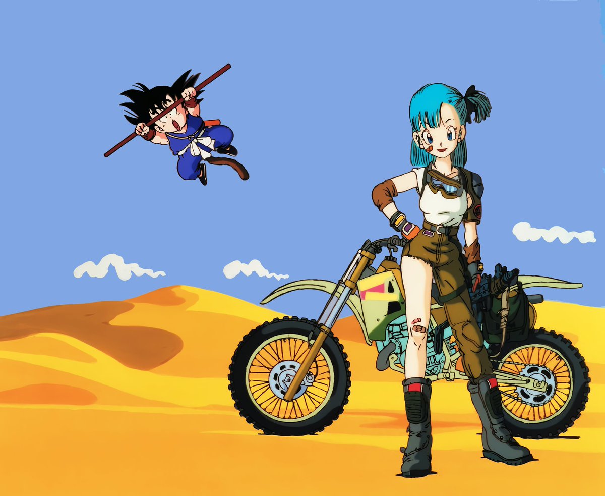 SaiyanXQ's tweet photo. Dragon Ball 80s Anime HD Shot

Motorcycle Bulma &amp; Son-Goku ~ DB Ending Romantic Ageru Yo
#ドラゴンボール #DragonBall #DragonBall1986 #DB #Retro #Shueisha #Toeianimation #Bulma #Bloomer #Blooma #Goku #Toriyama #Manga #Motorcycle #Kanzenban #Machinegun #Highdefinition https://t.co/vUkHCUNmK3