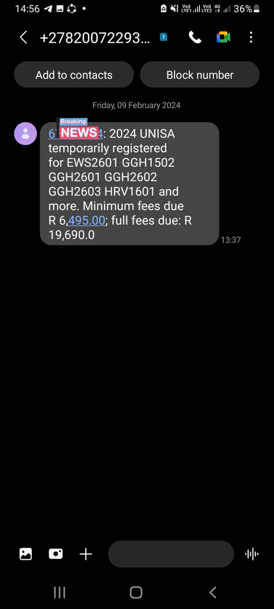 MfundoShamase33's tweet photo. I'm temporarily registered for 2024.I only have R1000 on my side,and short of R5495. My NSFAS Status is on Awaiting Evaluation. Kindly please assist in paying a minimum fee on/before the 19th of this month.Any amount will be helpful🙏 https://t.co/a6eJzYn367