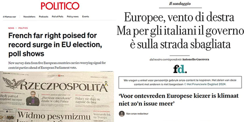 A poll from Portland shows the recent surge in (far) right parties across the #EU. Voters are punishing establishment parties over lack of action on inflation and immigration. 

Find out more in key European newspapers, such as <a href="/POLITICOEurope/">POLITICOEurope</a>: bit.ly/3OFeKna🗳️