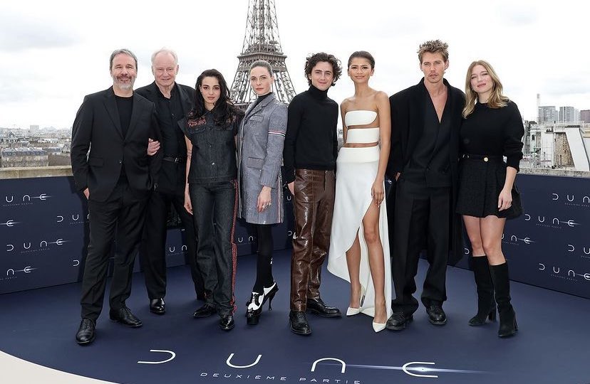 timotheebrasil_'s tweet photo. LINDOS! Elenco de “Duna: Parte Dois” na premiere, em Paris. https://t.co/z87YpfLBnt