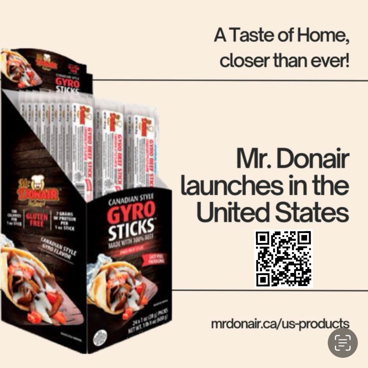 For the first time, “The Original” ™️ Mr. Donair products are now available for order in the U.S. 🇺🇸

Our exclusive U.S. product line was developed with an international customer in mind, crafted with the same dedication that propelled the Donair to major success in Canada! 1/3