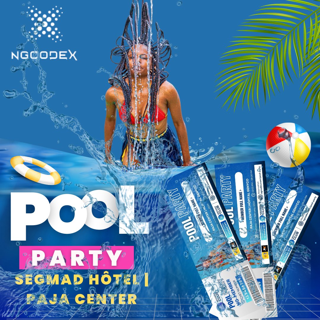 ngcodex's tweet image. Hey Guys 😎
🔮NGcodeX-Pool Party
Get prepared by reserving your tickets🏷

ngcodex.com/pool-party/

Day 1 : 15th Febuary 2024
Day 2 :  21st Febuary 2024
Time : 11am - 9.30pm