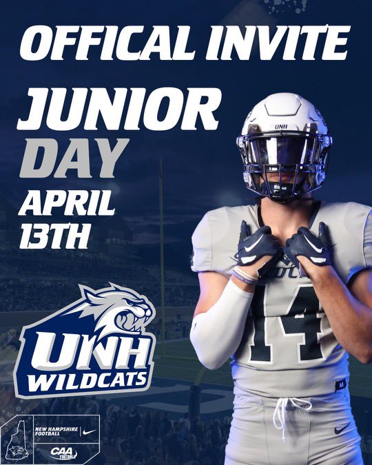 Thank you for the invite !! I can’t wait 💯 @CoachWatkinsUNH @UNH_Football @CmdPanther1