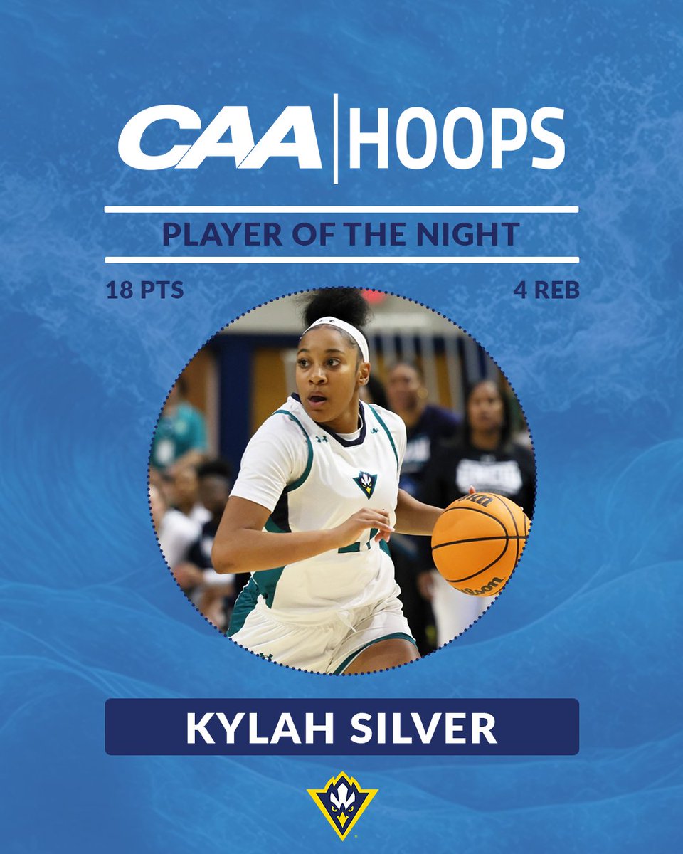Career-high 18 points on 7-of-13 shooting for our #CAAHoops Player of the Night

@UNCWwomenshoops' Kylah Silver

👏👏👏👏