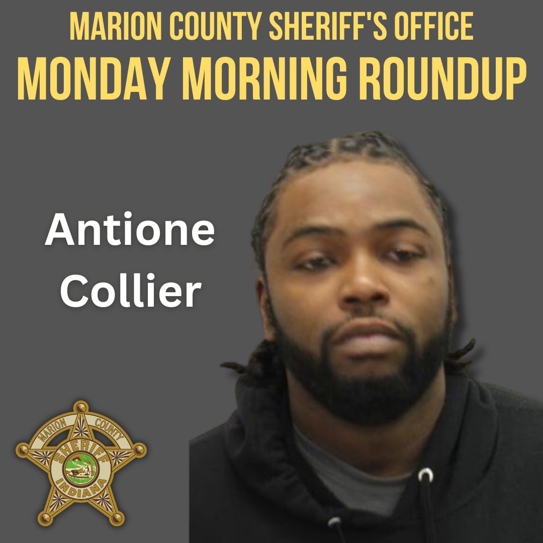 MMR: Fugitive sex offender Antione Collier is wanted in Marion County for Failure to Register as a Sex Offender and in Hendricks County for Invasion of Privacy. Anyone with information on the whereabouts of Collier should call Crime Stoppers at 317-262-TIPS (8477).