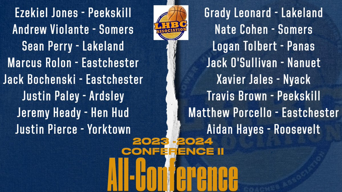 Pleased to share our 2023-2024 All-Conference II recipients. <a href="/KDJmedia1/">Kevin Devaney Jr.</a> <a href="/lohudhoopsmbd/">lohudhoopsmbd</a> <a href="/DirectRays/">Ray Gallagher 🇺🇸</a>