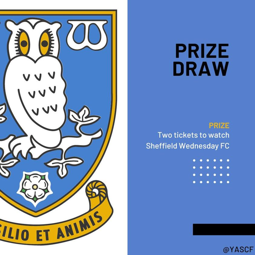 yas_charity's tweet photo. Sheffield Wednesday FC have kindly provided two tickets to any league game at Hillsborough, and we will be hosting a prize draw for these with the winner being drawn on Monday, 19th February!
To enter, visit https://t.co/VaFdOr8XkE or email yas.charity@nhs.net
***Good Luck!*** https://t.co/rVQRngC2zX