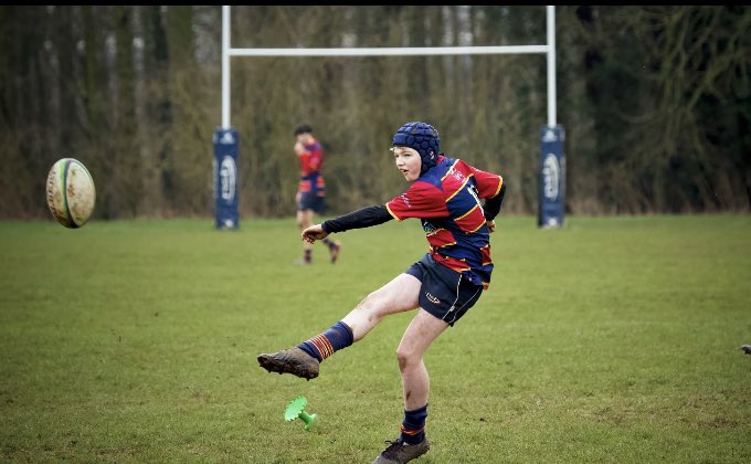 loumarcel's tweet photo. My son Christian got to play 10 this weekend and finally got a chance to kick. He usually plays 9 or 15. Great opportunity to enjoy a different aspect of the game. #loverugby #christianparker https://t.co/lZnkfYA9Dq