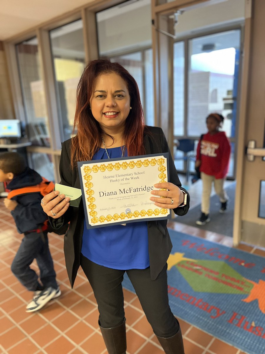 hearnehusky's tweet photo. Congratulations to our Husky of the Week, Mrs. McFatridge! Thank you for bringing your best self to Hearne each day! We appreciate you! #HuskiesLEAD https://t.co/DPYjzOJTYb