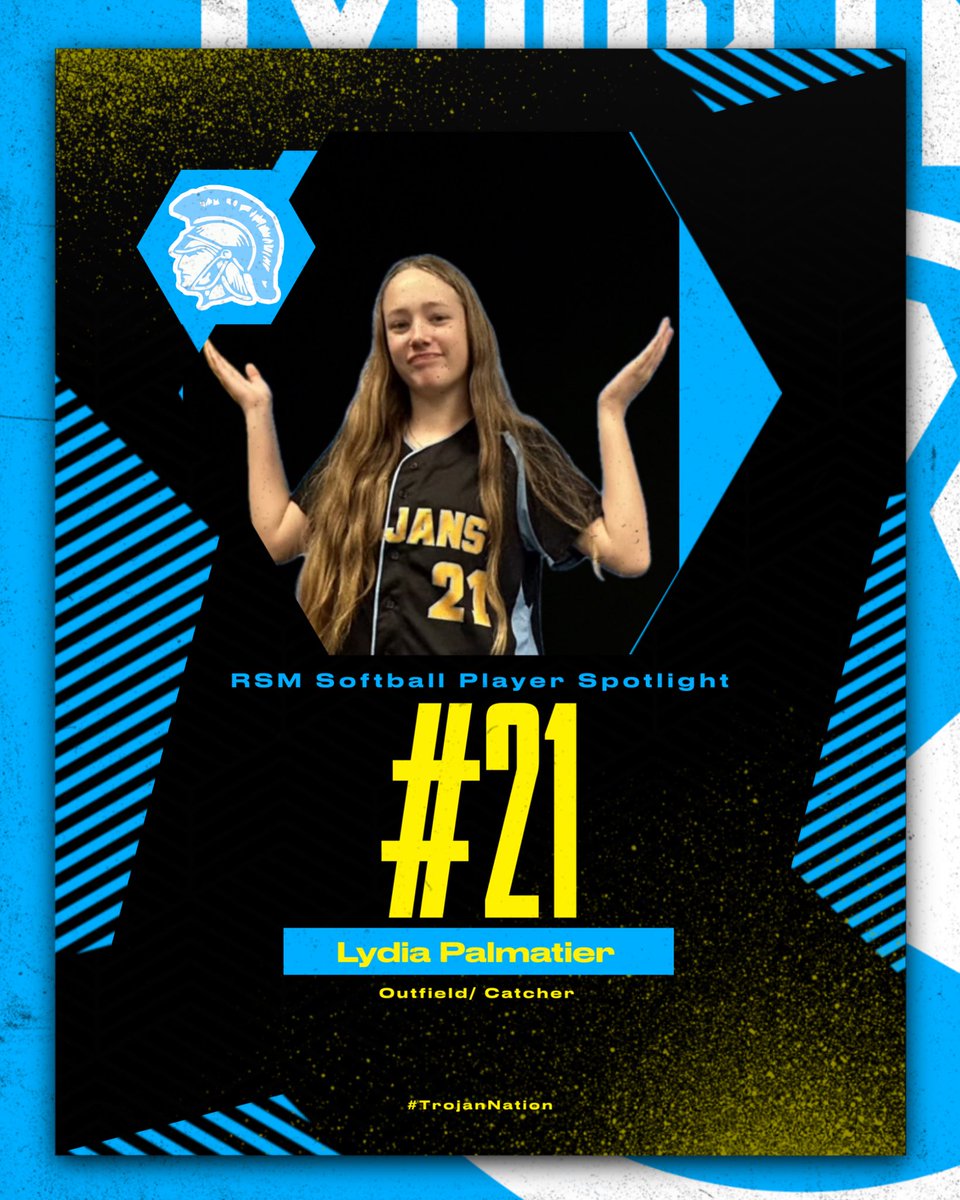 21 DAYS UNTIL OPENING DAY! #21 is Freshman Outfielder/ Catcher Lydia Palmatier! Come join us and cheer on Lydia Monday March 4th for our season opener vs Horse Creek Academy! <a href="/ItsKyleDawson/">Kyle Dawson</a> <a href="/jtmbrooks24/">Joey Middlebrooks</a> @kmiddlebrooks35 <a href="/rsmhs_trojans/">Ridge Spring-Monetta Middle/High School</a> <a href="/RSM_Athletics/">RS-M High Trojans</a>