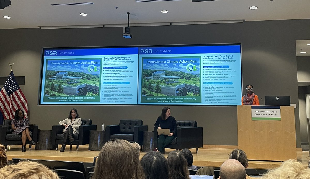 What an inspiring way to start the day! Hearing from @VA_Clinicians, @FLClinicians, and @PSRPennsylvania on how they’re organizing for climate policy. “We’re in this for the long haul. It’s one day, one year, and one generation at a time.” #ClimateHealth2024