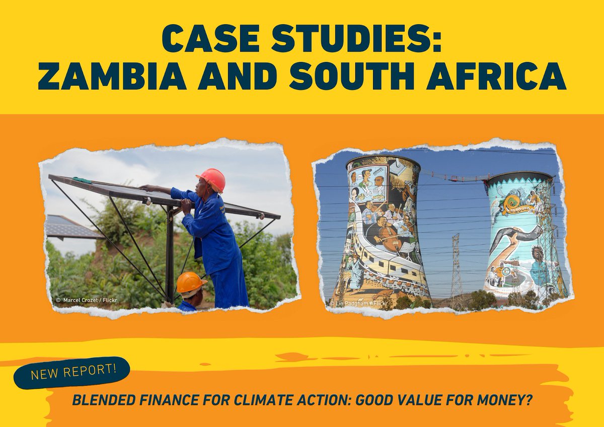 ActionAid's tweet photo. The two case studies of our new report demonstrate the need for caution 🚩 in using #BlendedFinance for #ClimateAction.   

👎 Common issues are lack of transparency, indebtedness, and negative impacts on recipient countries &amp; their citizens: https://t.co/Uby506MsYu https://t.co/HPgwDv18dV