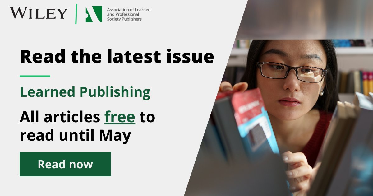 Dive into the January special issue of <a href="/LearnedPublish/">Learned Publishing</a>!

Explore the intersection of digital innovations and research integrity – all articles free until May! 🌐📚 

Join the conversation on the future of scholarly publishing 🚀ow.ly/MeuF50QzPWC <a href="/alpsp/">ALPSP</a>