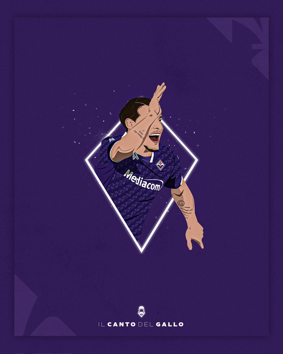 Il canto del Gallo. ⚜️🐓

#belotti #fiorentina #beardpainter