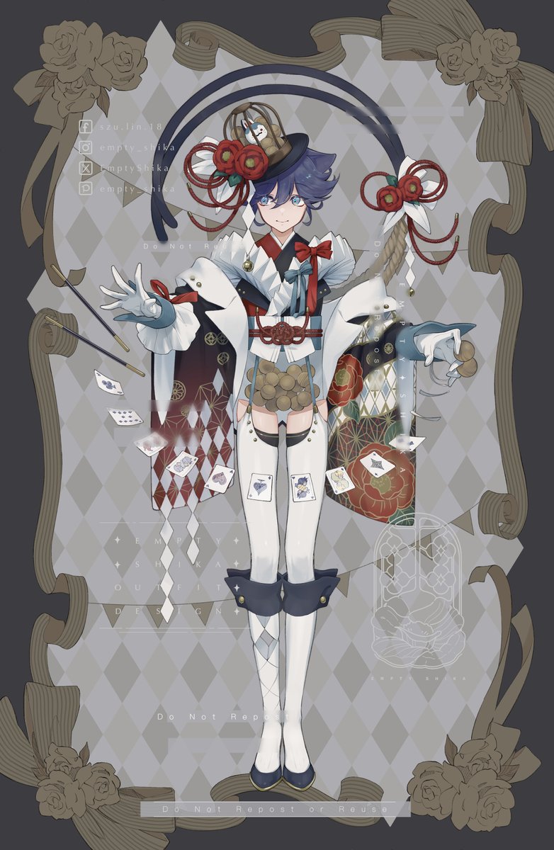 EmptyShika's tweet photo. Little Tsubaki Series (1/2)
A wafu ver. of the previous circus series✨ https://t.co/uepqOSAXt1