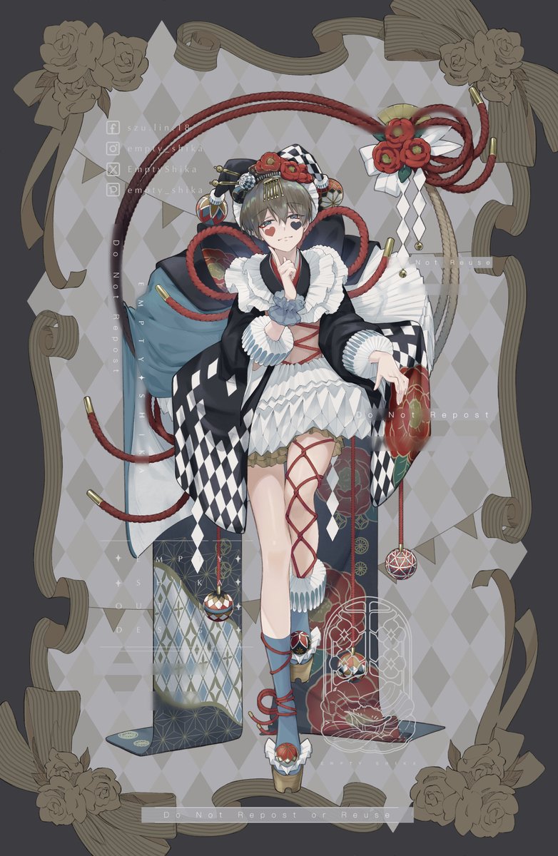 EmptyShika's tweet photo. Little Tsubaki Series (1/2)
A wafu ver. of the previous circus series✨ https://t.co/uepqOSAXt1