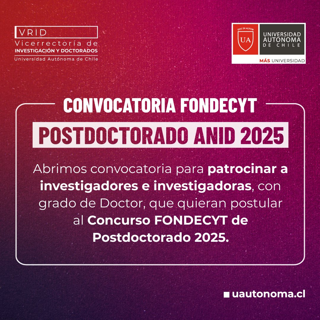 Vicerrectoría de Investigación y Doctorados UA tweet media