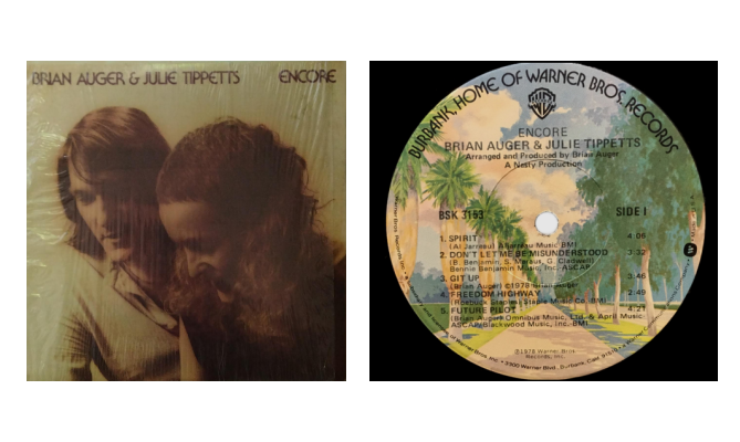 TarockMusic's tweet photo. Brian Auger &amp; Julie Tippetts "Encore" Vinyl LP - Warner Bros Records (1978) FREE SHIPPING ►https://t.co/xC5Rf2vsgE — #music #BBlogRT #1970s #vintagevinyl #etsybot #filmmusic #retweet #vinylrecords #estsyfinds #vinylcollector #BloggersTribe #freeshipping #vinylLP https://t.co/yWjpA2qcop