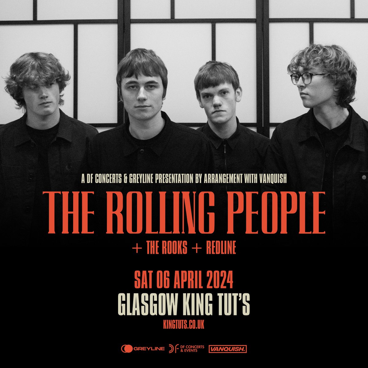 The Rooks will support The Rolling People when they play Glasgow King Tut’s April 6th. Tickets available via link in bio. @gigsinscotland