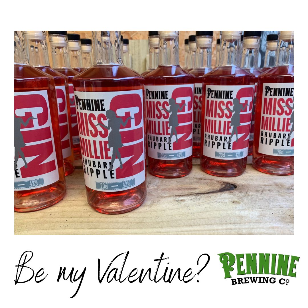 Need a last minute V Day gift?! 💝 Here you go! Miss Millie Rhubarb Ripple Gin 💕 You’re welcome! 🤭 👉🏻👉🏻pennine-brewing.co.uk/product/miss-m… #valentinesgift #ginlover #penninbrewingco