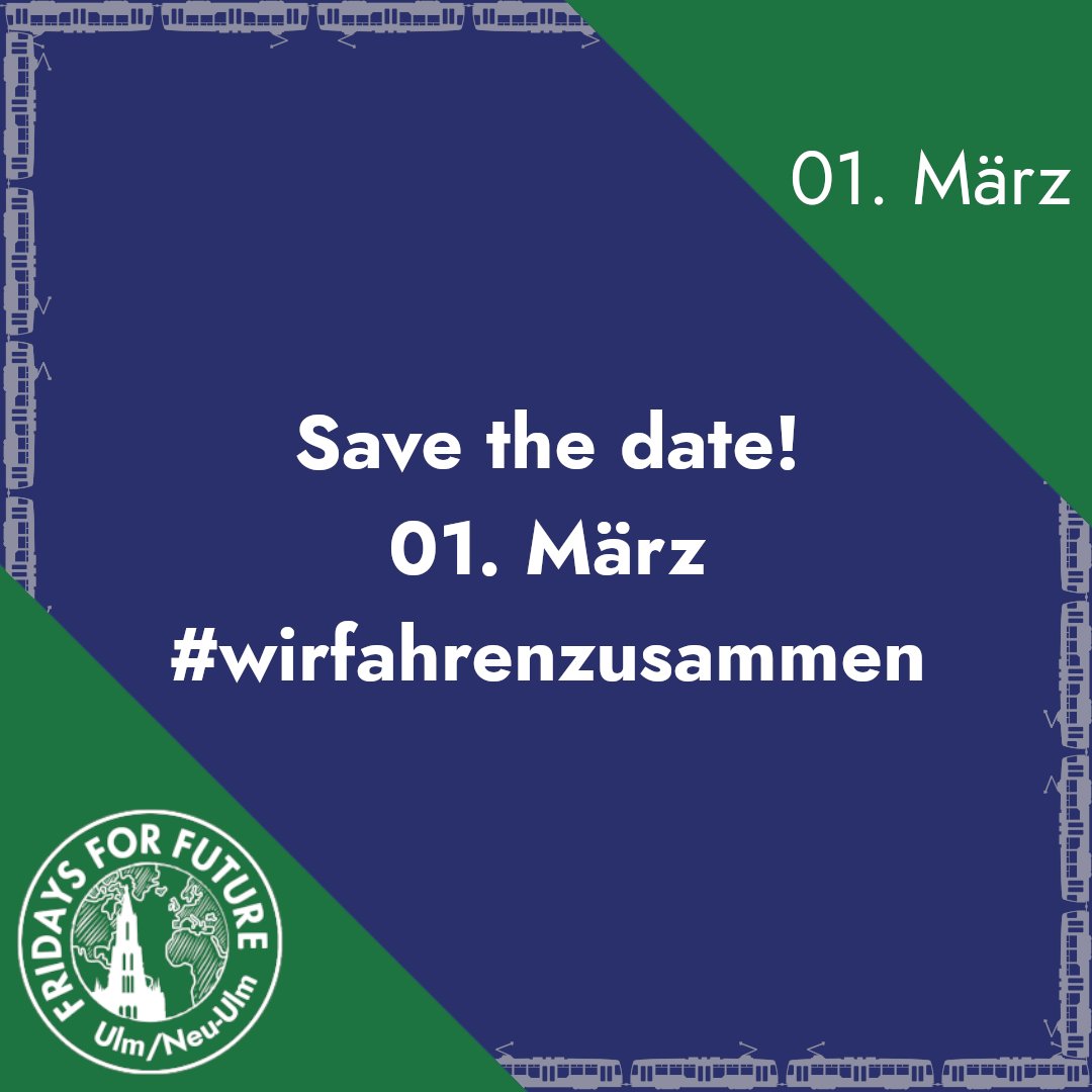 Save the date

Stay tuned! Nächste Aktion am 01. März!

#wirfahrenzusammen
#fridaysforfuture #klimastreik #climatestrike #klimakrise #climatecrisis #klima #climate #allefürsklima #klimagerechtigkeit #climatejustice #actnow #forourfuture #ulm #neuulm #fff