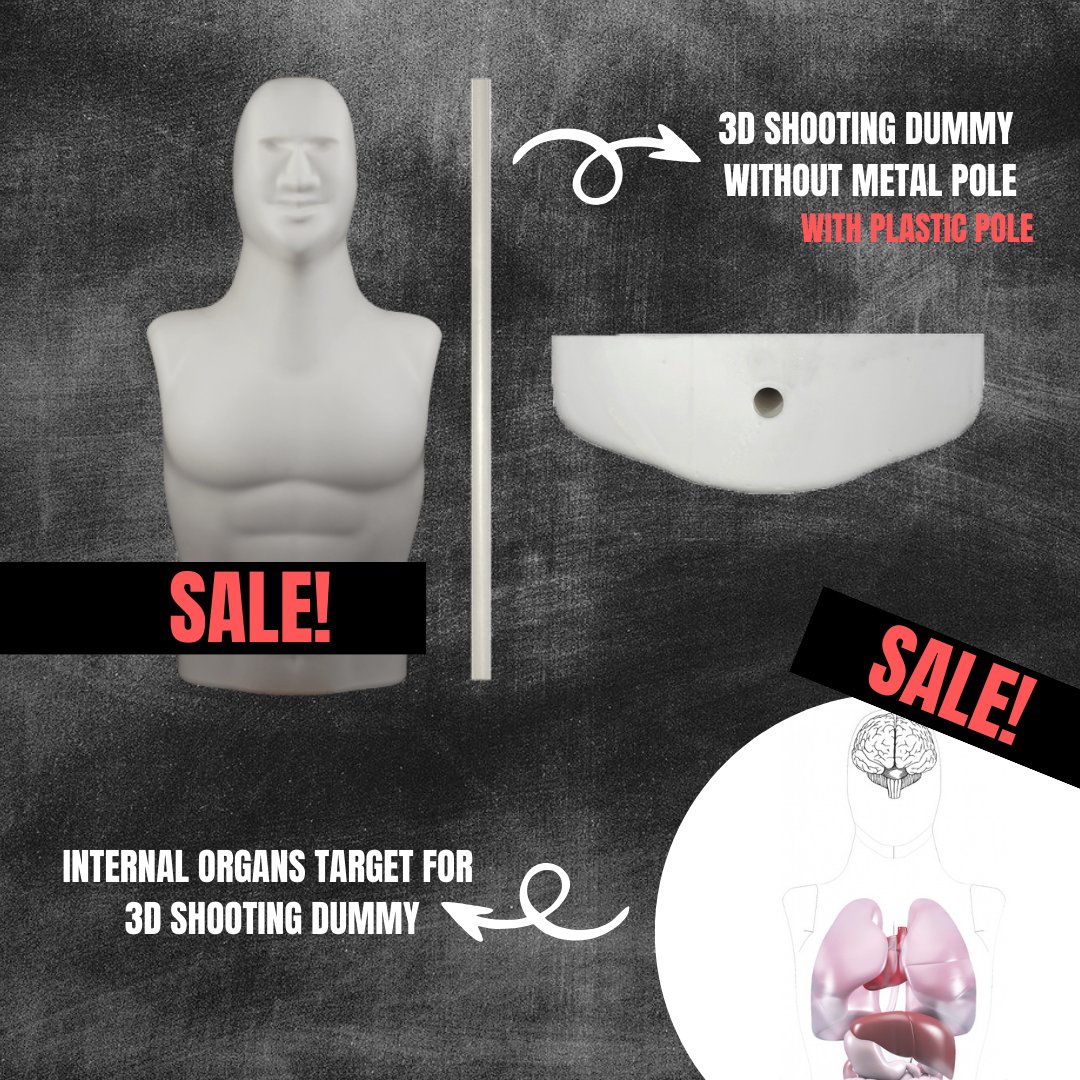 🔥 SALE! 🔥 Buy your own shooting dummy with a plastic pole! Also, add internal organs for more realistic shooting experience.
-------
#ShootingEnthusiast #AimForPerfection #3ddummy #365tactical #365plus #tacticalgear #tactical #tacticool #shootingrange #shooting #trigger