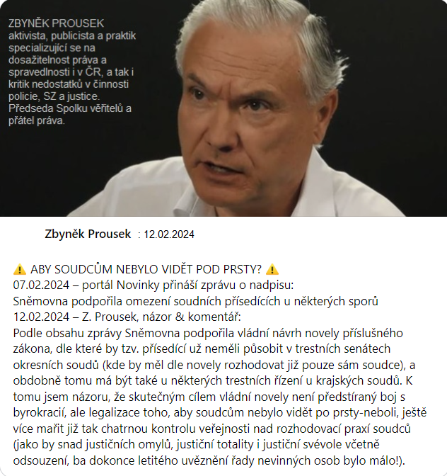 ZProusek's tweet photo. @Aktualnecz Že by legalizace toho, aby soudcům ještě více nebylo vidět po prsty?!! https://t.co/uzeqFgOsZA