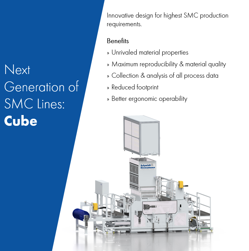 SuHGermany's tweet photo. The new Cube makes the production of SMC semi-finished materials fit for the future. With its fundamental new design as well as control and sensor technologythe system meets all current and future requirements for a modern productionline. Get more informatio at #JECWorld https://t.co/ZcOfQFFLDy