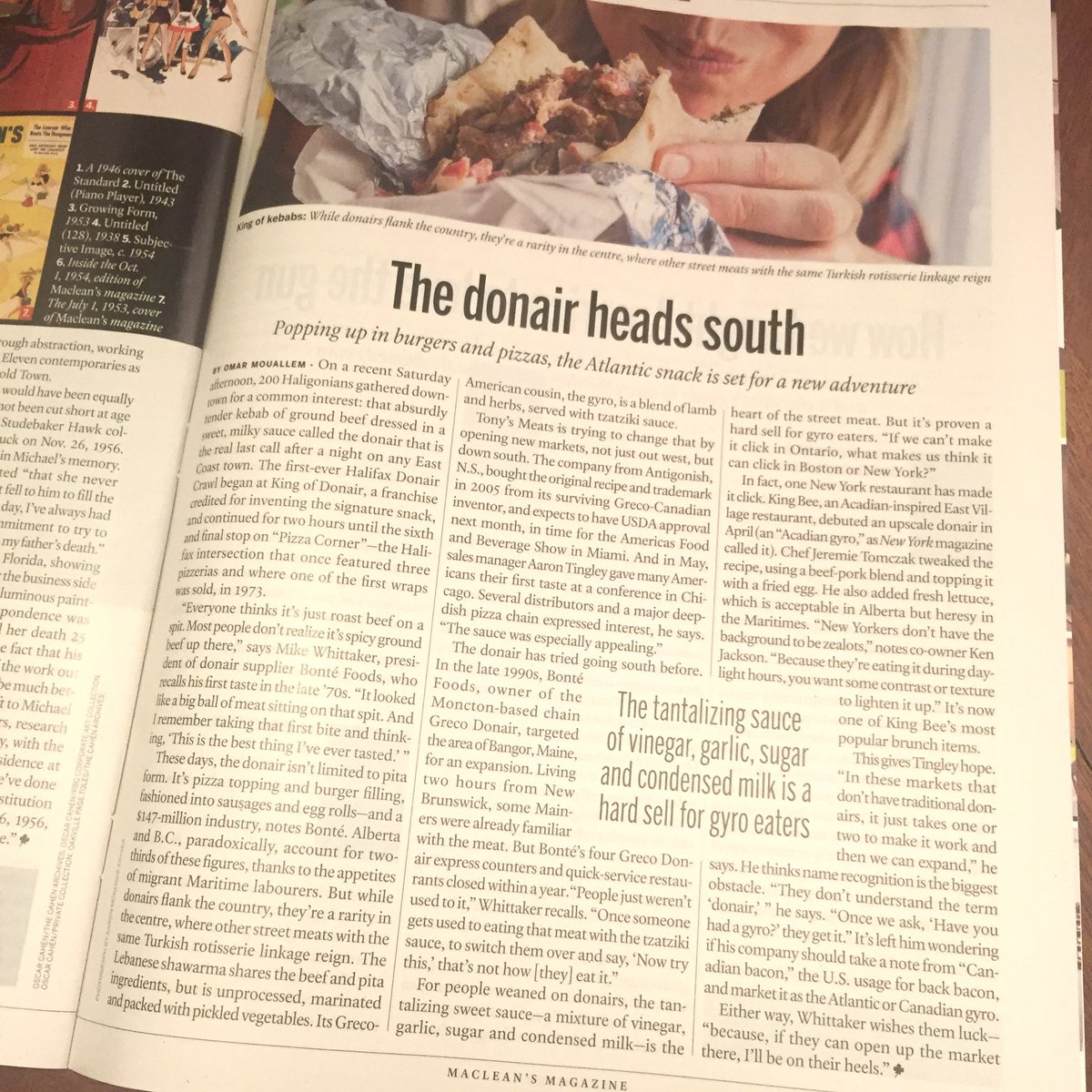 In 2015, @macleans wrote an article about introducing #donair to U.S. customers. 9 years later, and “The Original”™️Mr. Donair is officially the first of its kind to go to market in the U.S. #donairs #tasteofnovascotia #gyros #thinkexport macleans.ca/society/life/t…