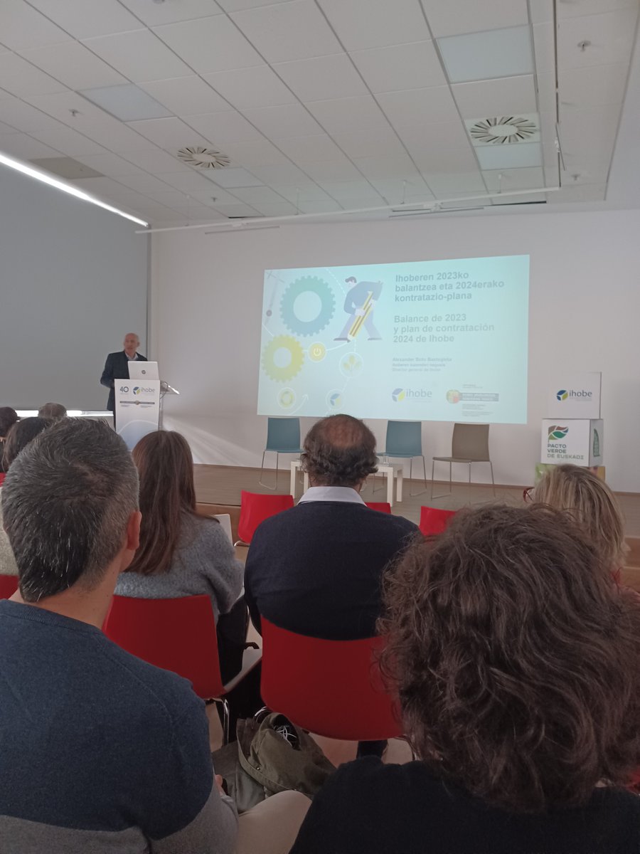 Hoy hemos tenido la oportunidad de asistir al Foro de proveedores de <a href="/Ihobe_Eus/">Ihobe | EJ/GV</a> . Además de las líneas de trabajo para 2024 también ha sido un momento para analizar las oportunidades que la Ley  de transición energética y cambio climático nos trae.