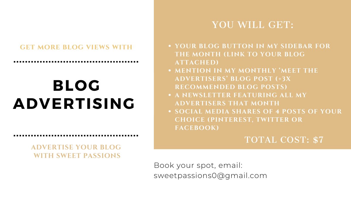 SweetPassions07's tweet photo. Hey fellow bloggers and small business owners!🌟
Explore advertising options on my website & let's embark on a journey of growth together!📷
https://t.co/LcMMx8D3AH
#BlogAdvertising #GrowYourBlog #BloggingCommunity #PromoteYourContent #bloggerswanted #SmallBusiness #blog https://t.co/c3j2yD5gRm
