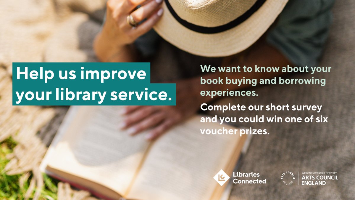 Can you help us improve our service? We want to know about your book buying & borrowing habits. Take a few minutes to fill in our short survey to win 1 of 6 prizes, including £100 shopping vouchers & £50 book tokens. Please follow this link: shout.com/s/2qdZyOfB