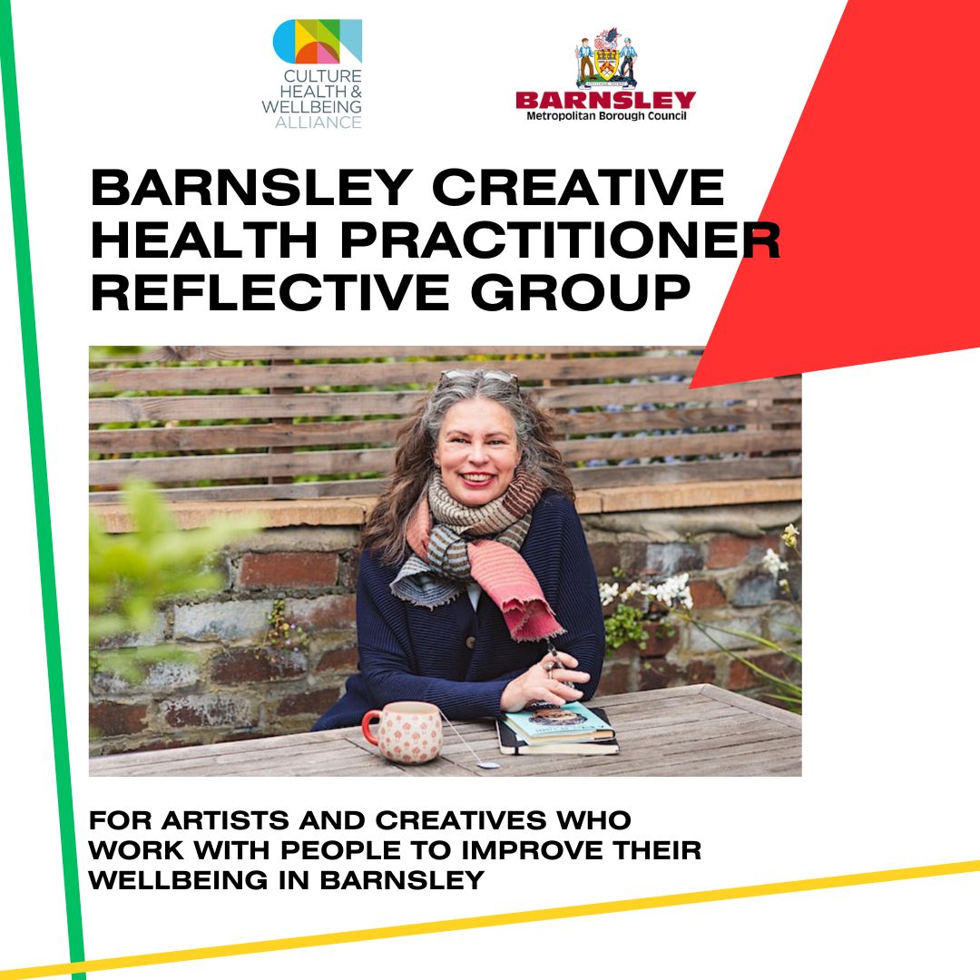 This free training is a fully funded opportunity for a small number of Creative Health practitioners to invest deeply in themselves and their practice.
Sign up here: tinyurl.com/2wsz3nvf

#Barnsley #creativehealth #wellbeing #practice #reflection