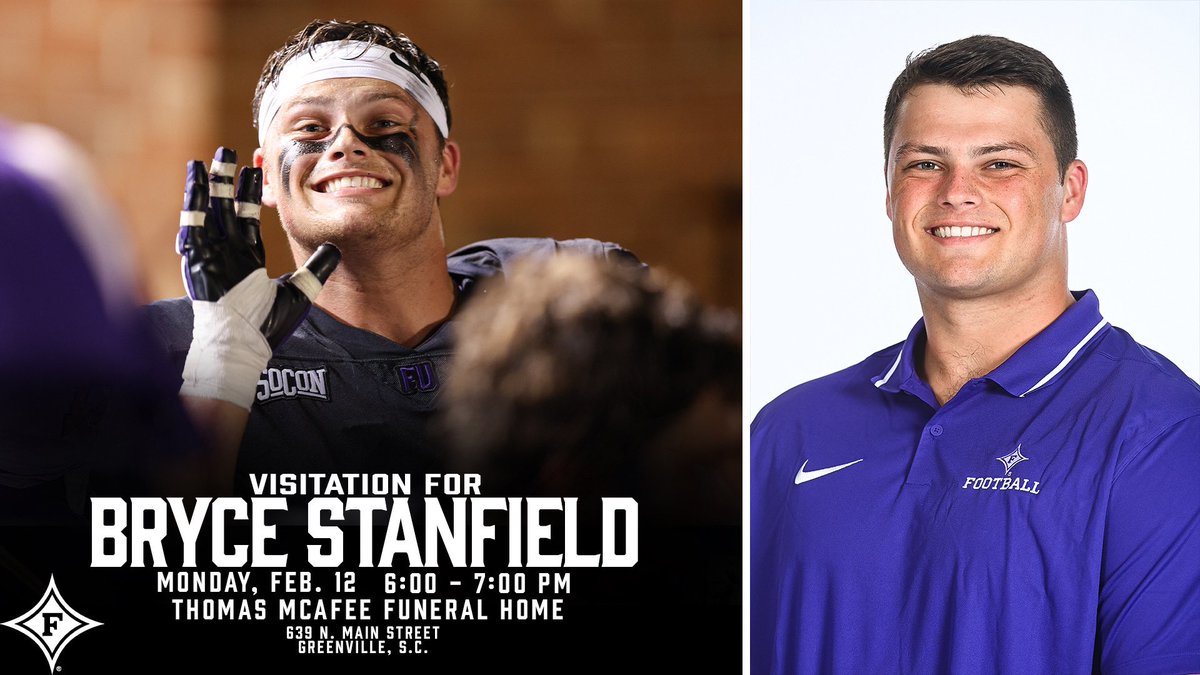 We are so thankful for all the support for the Stanfield family and Furman University. Information below on an “ELITE” and “UNCOMMON” Man. thomasmcafee.com/obituary/bryce…