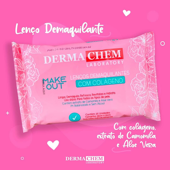 Dermachem Lenco Demaquilantes Com Colageno 25Un (06246)