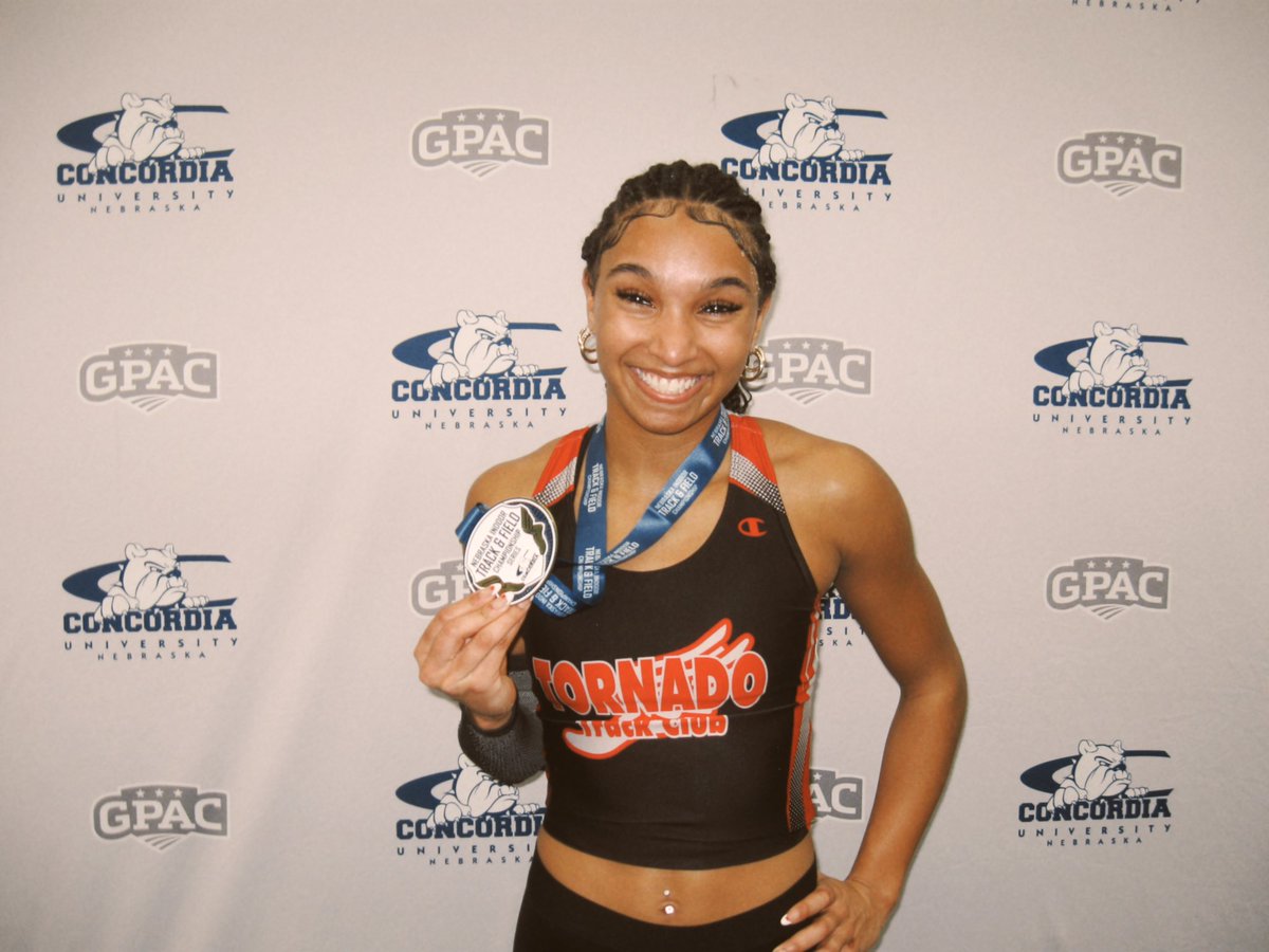 jaidabell13's tweet photo. Had a great time at Nebraska Concordia University indoor HS Championship! Took first with a 38’11.75, still early and still growing. https://t.co/wxibhZLFBk