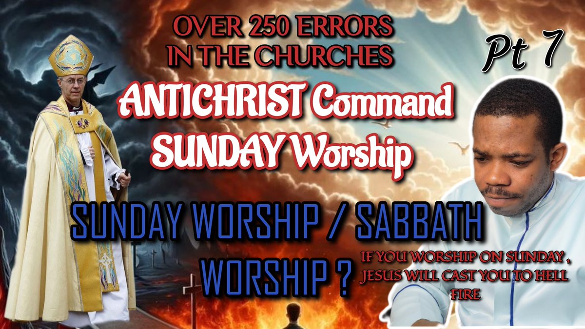 Apostle Peter Daniel (@apostlepeterdan) on Twitter photo Wow 😮 Antichrist COMMAND SUNDAY WORSHIP. (All SundayWorshiper will End u... youtu.be/MPInAcf3Ysg?si… via <a href="/YouTube/">YouTube</a> Wow 😮 Antichrist COMMAND SUNDAY WORSHIP. (All SundayWorshiper will End u... youtu.be/MPInAcf3Ysg?si… via <a href="/YouTube/">YouTube</a>