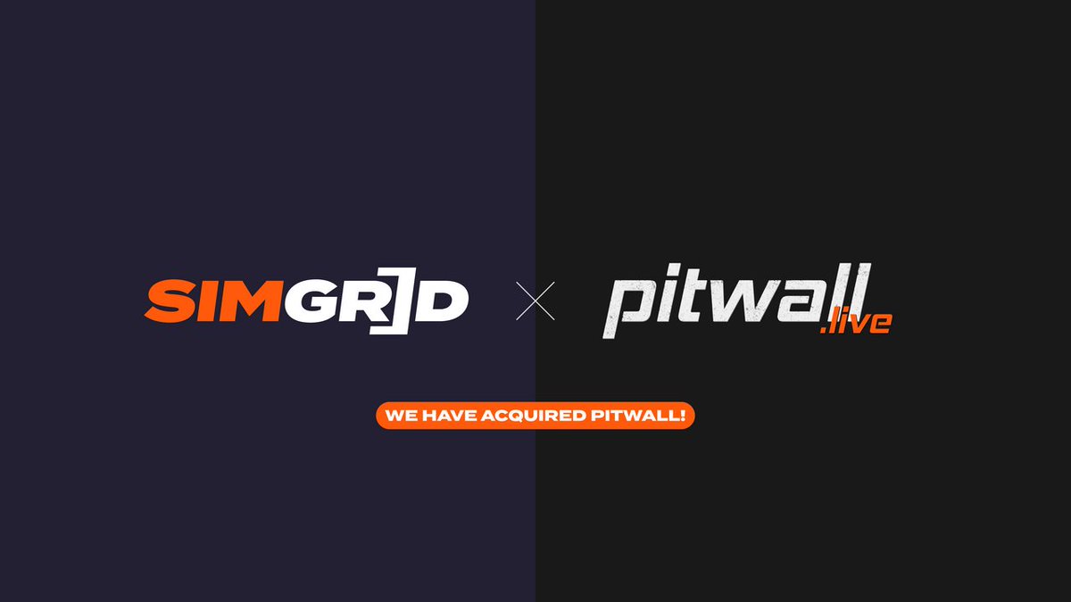 We are thrilled to announce that PitWall.Live is now a part of the SimGrid family! ❤️

This acquisition opens up a new chapter for us, further expanding our suite of applications for sim racers at all levels! ⚡️ 

pits.thesimgrid.com/announcements/… 

#SimGrid #PitwallLive