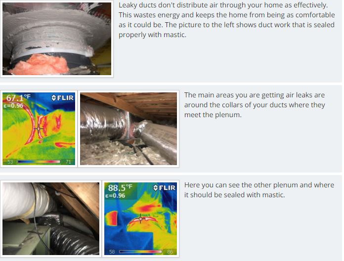 Energy Savings Tip
Leaks in the duct work can increase costs by up to 30%. Mastic, or tape designed for HVAC equipment, should be applied to all duct connections to ensure that the conditioned air within the ducting is not escaping to unconditioned areas.
#Energysavings