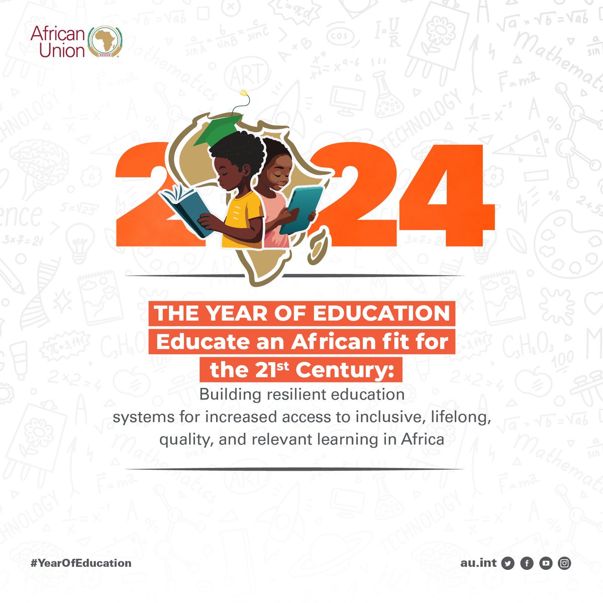 The @_AfricanUnion theme the year 2024
