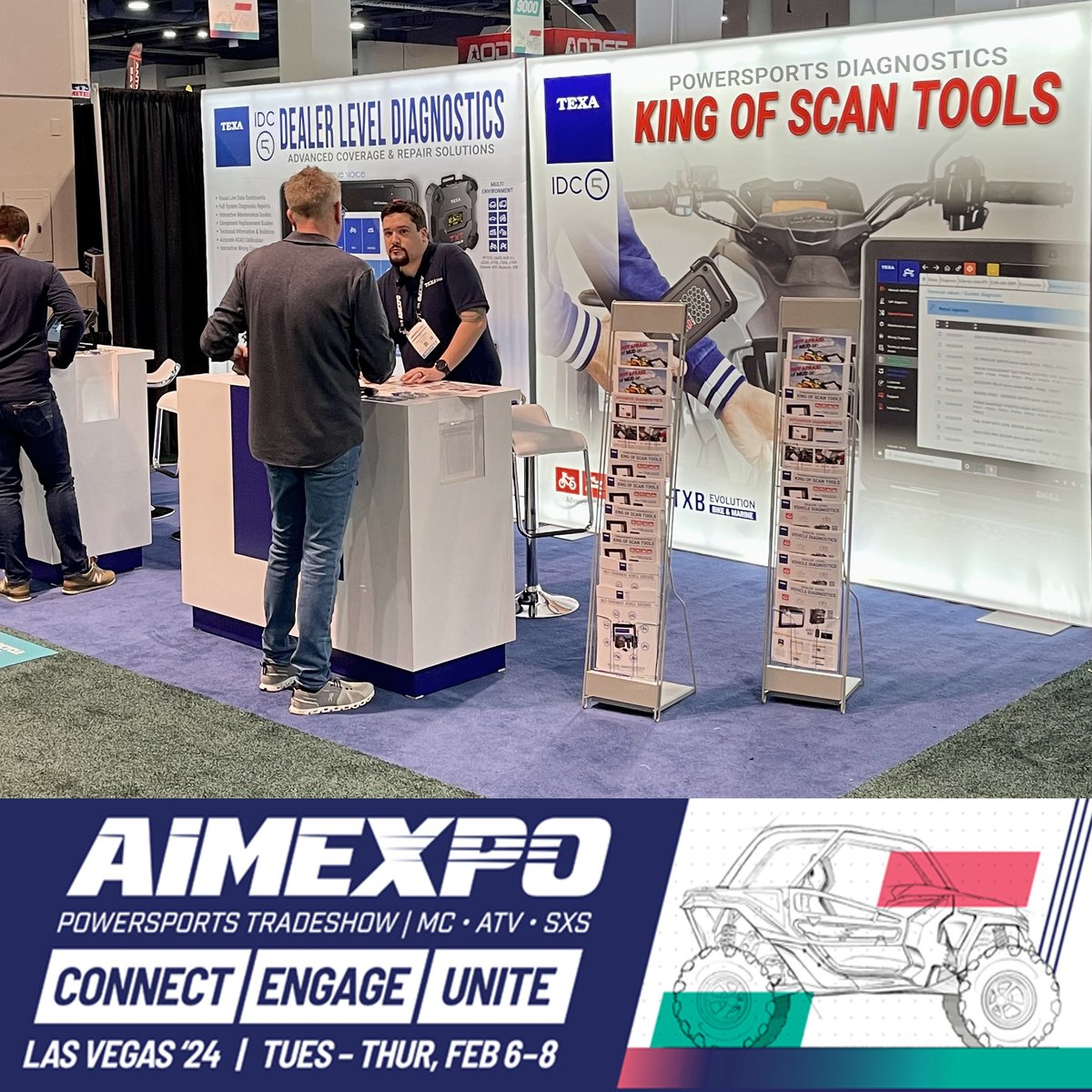 TexaUsa's tweet image. Thank you to everyone who visited the @texa_usa team @aimexpo 2024 Las Vegas! #AIMexpo

TEXA Navigator TXB Evolution VCI #TEXAtxb #TXBevolution
Advanced Diagnostics for Motorcycle / Powersports / Marine
Complete Vehicle Coverage with an OE LEVEL PROVIDER