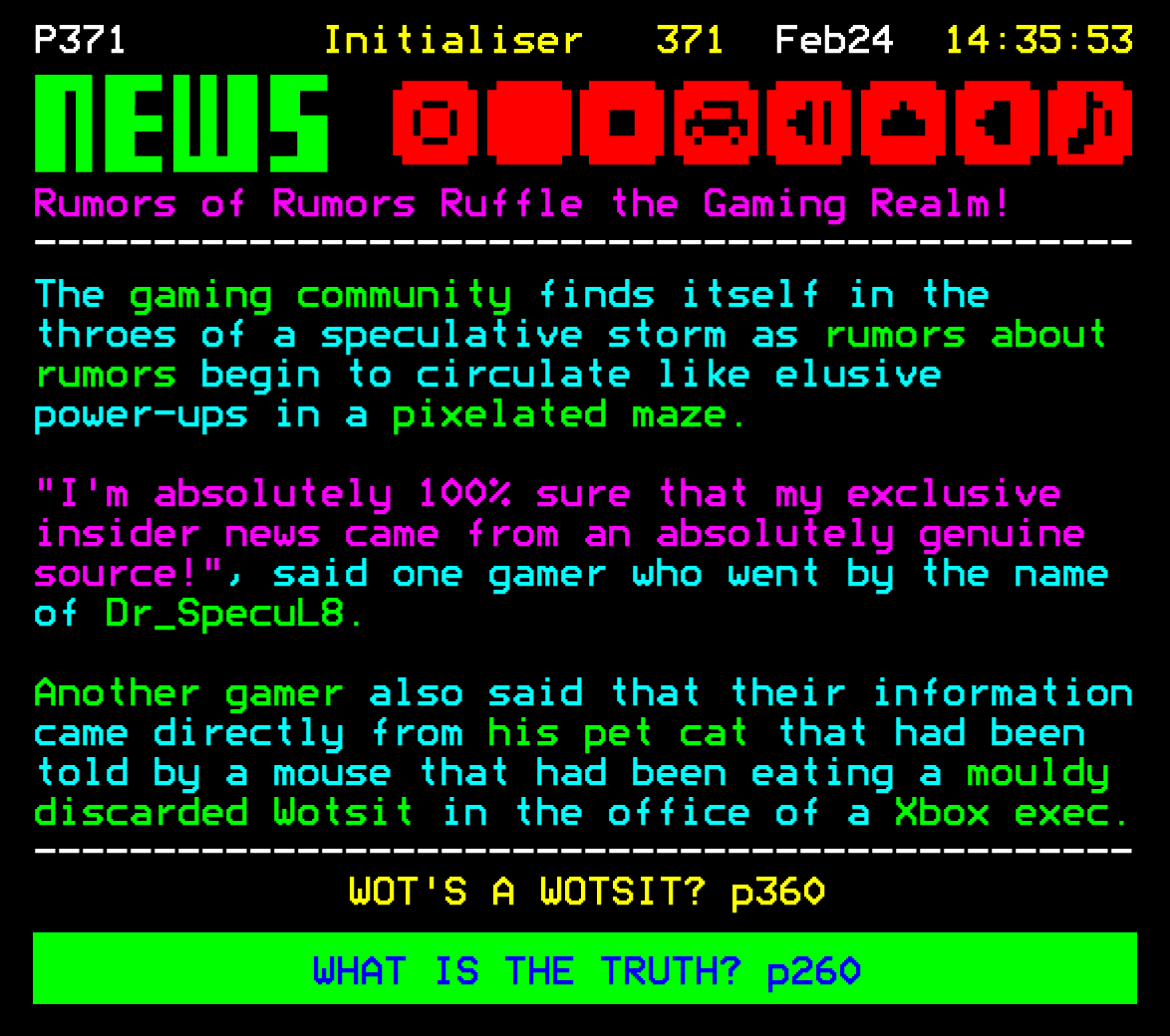 Initialiser's tweet photo. 🎮🕵️‍♂️ Rumorception Alert! 🚨 Turns out, the gaming community  unleashed an epic plot twist—gamers spreading rumors about rumors, only  to discover it was all just a load of nonsense! 🤯👾  Note to self: CTRL+ALT+DELETE those wild speculations! 🕹️🔍 https://t.co/hijKAoWWHo