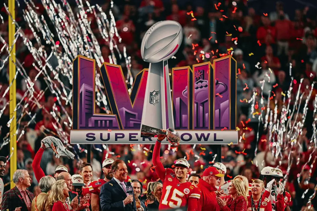 jairovargasf's tweet photo. Kansas City Chiefs Campeones del Super Bowl LVIII en las Vegas.#lasvegas #nevada @chiefs @nfl @superbowl #superbowllviiii #allegiantstadium #fansnfl 😃🏆🏈🎥🌎. https://t.co/VrEI80fTtV