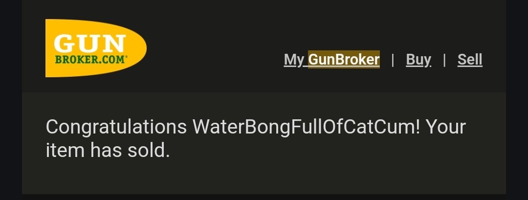 Update on the @GunBroker username saga. I had just helped a client who was giving up their SOT broker 14 machineguns. Nobody reported my username. GB threw a fit over it all on its on. My name was normal and wholesome and I had used it for years