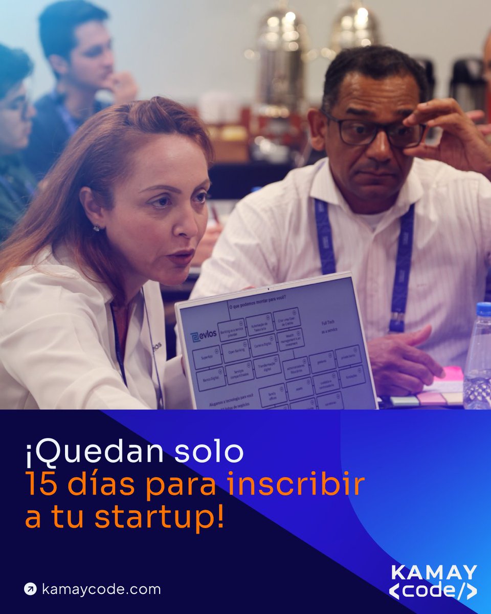 KamayVc's tweet image. 🕐Solo quedan 15 días🕐

Todavía estás a tiempo para inscribir a tu startup en 1 de los 5 desafíos de #KamayCodeCDMX.

Regístrate en  wkf.ms/3ENrMcV 

📅13 de marzo    
📍Espacio R (Av. México Coyoacán 40, CDMX)