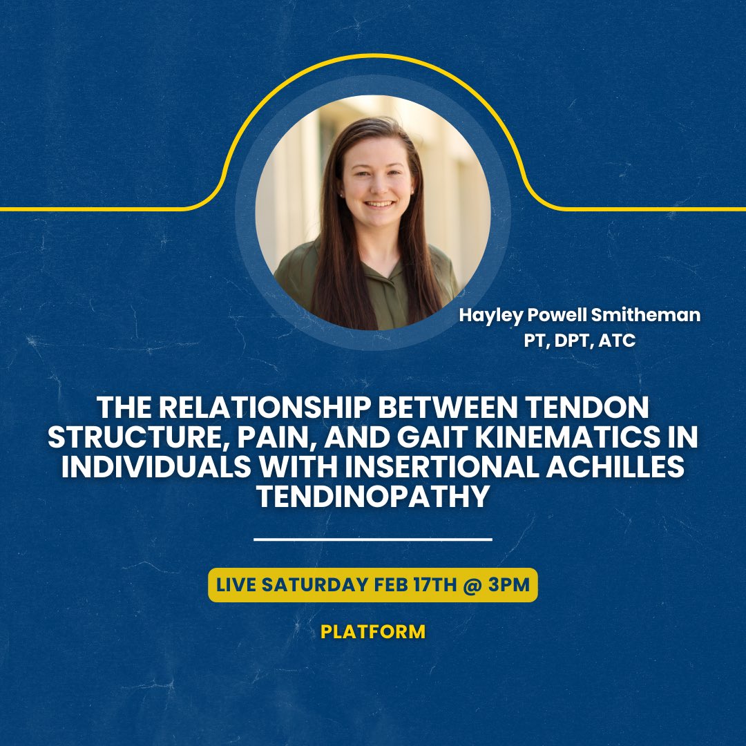 University of Delaware Physical Therapy (@udelawarept) on Twitter photo Increased Achilles tendon thickness is associated with increased end range dorsiflexion and pain with walking in individuals with Insertional Achilles tendinopathy. Considering treatment targeted at addressing compression may be beneficial. @UDTendonGroup <a href="/HayleyPowellPT/">Hayley P Smitheman</a> Increased Achilles tendon thickness is associated with increased end range dorsiflexion and pain with walking in individuals with Insertional Achilles tendinopathy. Considering treatment targeted at addressing compression may be beneficial. @UDTendonGroup <a href="/HayleyPowellPT/">Hayley P Smitheman</a>