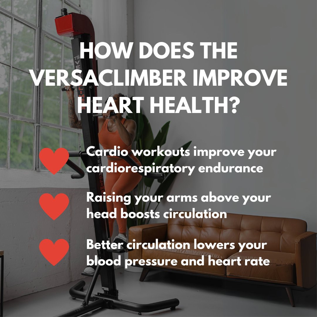 With Valentine’s Day approaching, we wanted to show you the ways that the Versaclimber makes your heart happy! ❤️ #versaclimber #valentinesday