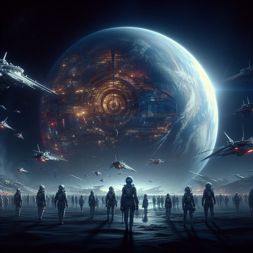 oclaro_vi's tweet photo. Interstellar migration#Sciencefiction scenes #AIart #AIArtCommuity #AIArtwork #ThreeBodyConcept #dalle3art #futurestrading https://t.co/cNuqXiGXVC
