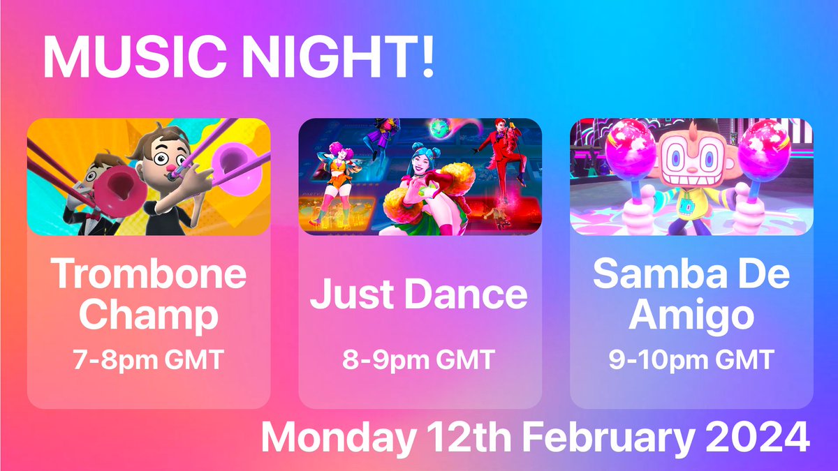 TheDeviousDitto's tweet photo. We will be live at 7pm GMT tonight playing some music games! What weirdness will we get?

#Nintendo #NintendoSwitch #Twitch #Twitchstreamer #TwitchAffilate #TromboneChamp #JustDance #SambaDeAmigo https://t.co/MJguEH15kL
